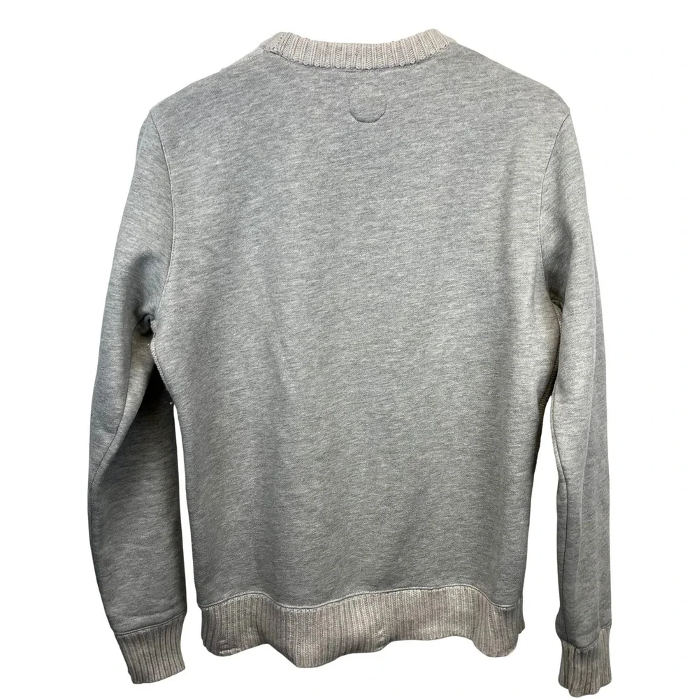 Common People Mens Cable Knit Crewneck Sweater‎ Size L Wool Blend Fisherman Core
